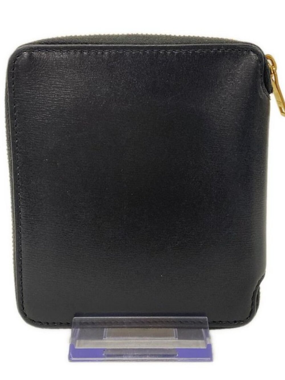 ★SOLD★ Saint Laurent Paris Bifold Wallet Tiny Monogram Compact Full Zip Black - Picture 2 of 8